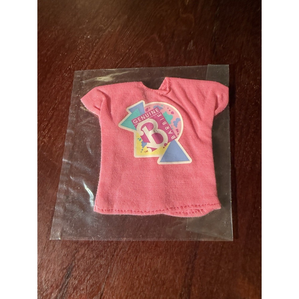 Barbie Pink Sticker Club Vintage Poster Mattel 1990 Collectible Barbie Shirt NIP